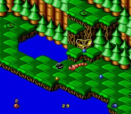 Pantallazo de Snake Rattle 'N Roll (Europa) para Sega Megadrive