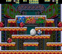 Pantallazo de Snow Bros. Starring Nick and Tom (Japonés) para Sega Megadrive