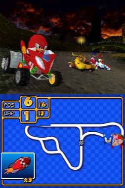 Pantallazo de Sonic & Sega All-Stars Racing para Nintendo DS