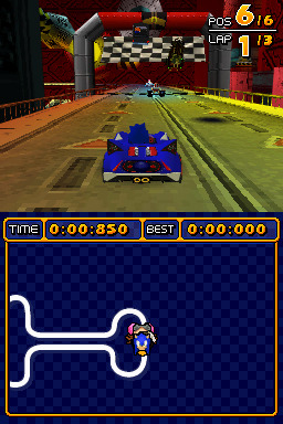 Pantallazo de Sonic & Sega All-Stars Racing para Nintendo DS
