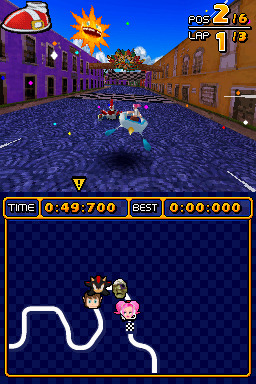 Pantallazo de Sonic & Sega All-Stars Racing para Nintendo DS
