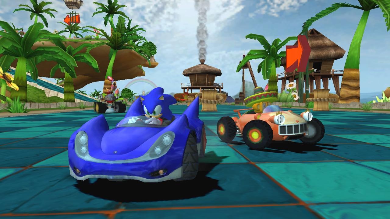 Pantallazo de Sonic & Sega All-Stars Racing para Wii