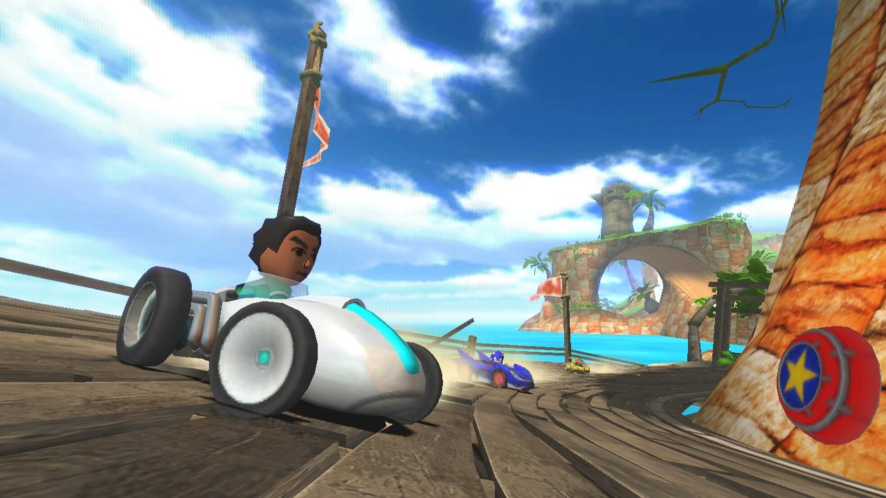Pantallazo de Sonic & Sega All-Stars Racing para Wii