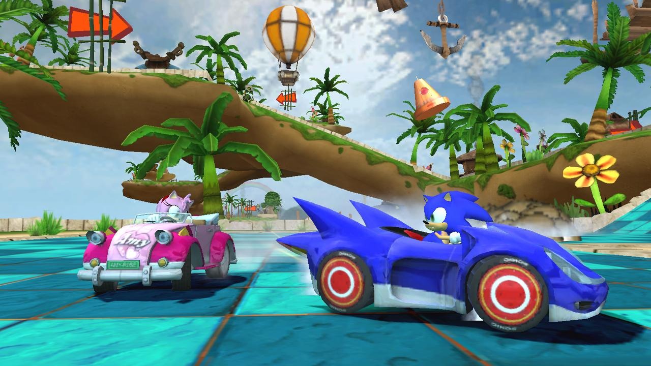Pantallazo de Sonic & Sega All-Stars Racing para Wii