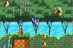 Pantallazo de Sonic Advance + Sonic Pinball Party Combo Pack para Game Boy Advance