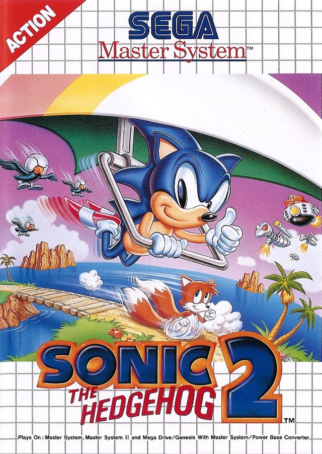 Caratula de Sonic The Hedgehog 2  para Sega Master System
