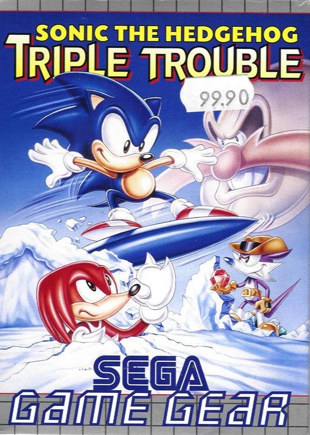 Caratula de Sonic the Hedgehog: Triple Trouble para Gamegear