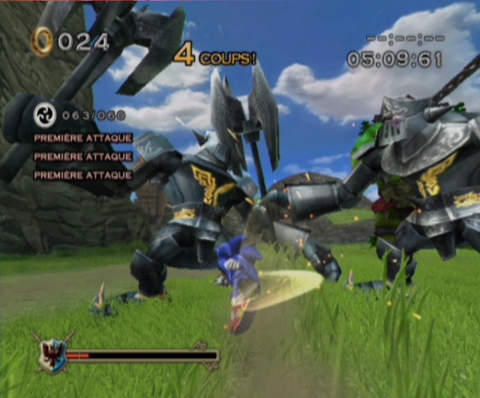 Pantallazo de Sonic y el Caballero Negro para Wii