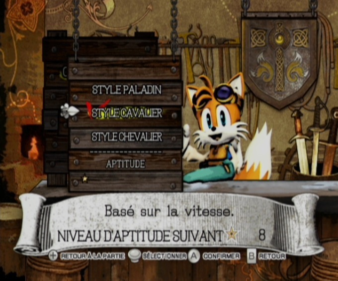 Pantallazo de Sonic y el Caballero Negro para Wii