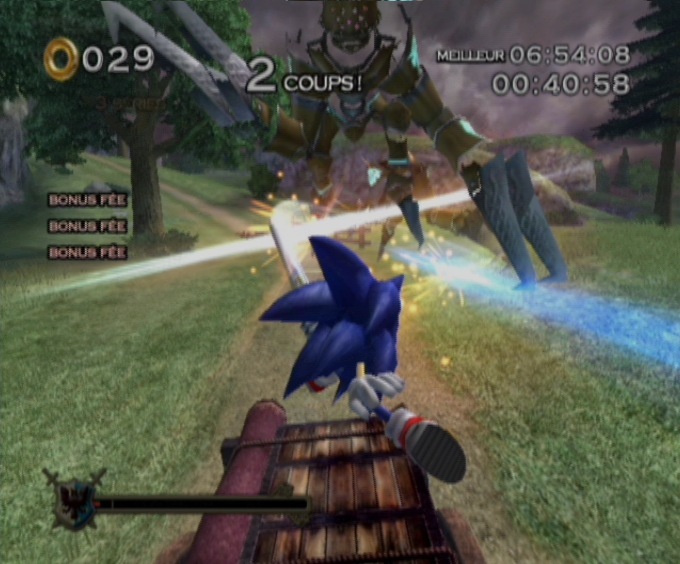 Pantallazo de Sonic y el Caballero Negro para Wii