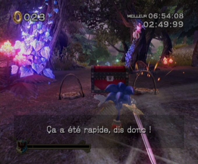 Pantallazo de Sonic y el Caballero Negro para Wii