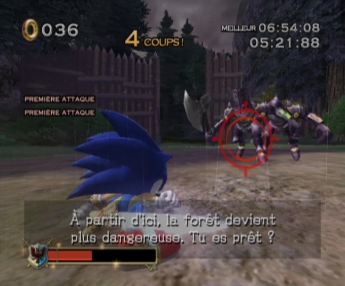 Pantallazo de Sonic y el Caballero Negro para Wii