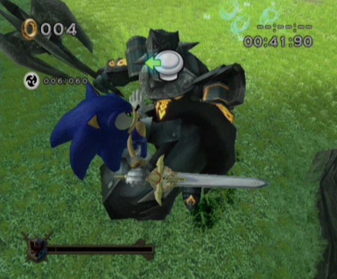 Pantallazo de Sonic y el Caballero Negro para Wii