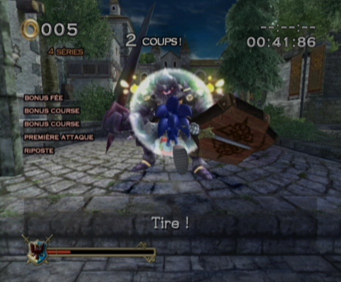 Pantallazo de Sonic y el Caballero Negro para Wii