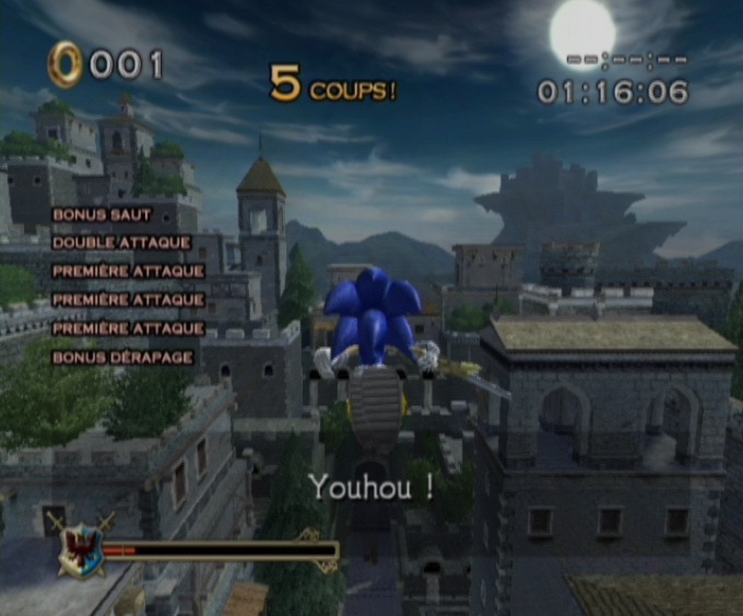 Pantallazo de Sonic y el Caballero Negro para Wii