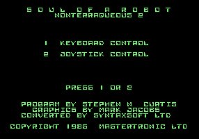 Pantallazo de Soul of a Robot para MSX