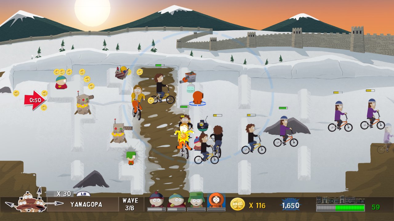 Pantallazo de South Park: Lets Go Tower Defense Play! (Xbox Live Arcade) para Xbox 360