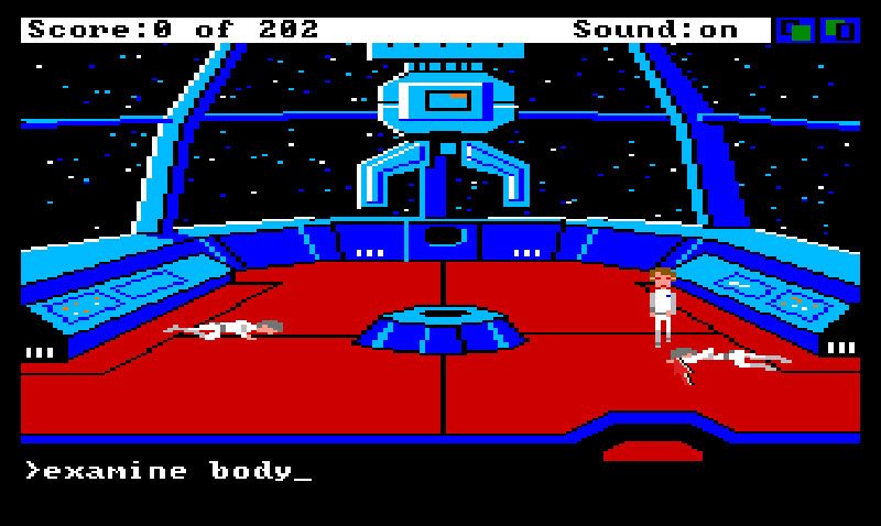 Pantallazo de Space Quest: Chapter I - The Sarien Encounter para Amiga