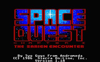 Pantallazo de Space Quest I: Roger Wilco in the Sarien Encounter para Atari ST
