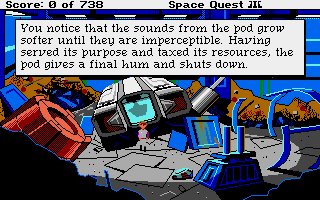 Pantallazo de Space Quest III: Pirates of Pestulon para Atari ST