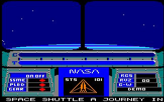 Pantallazo de Space Shuttle Simulator para Amstrad CPC