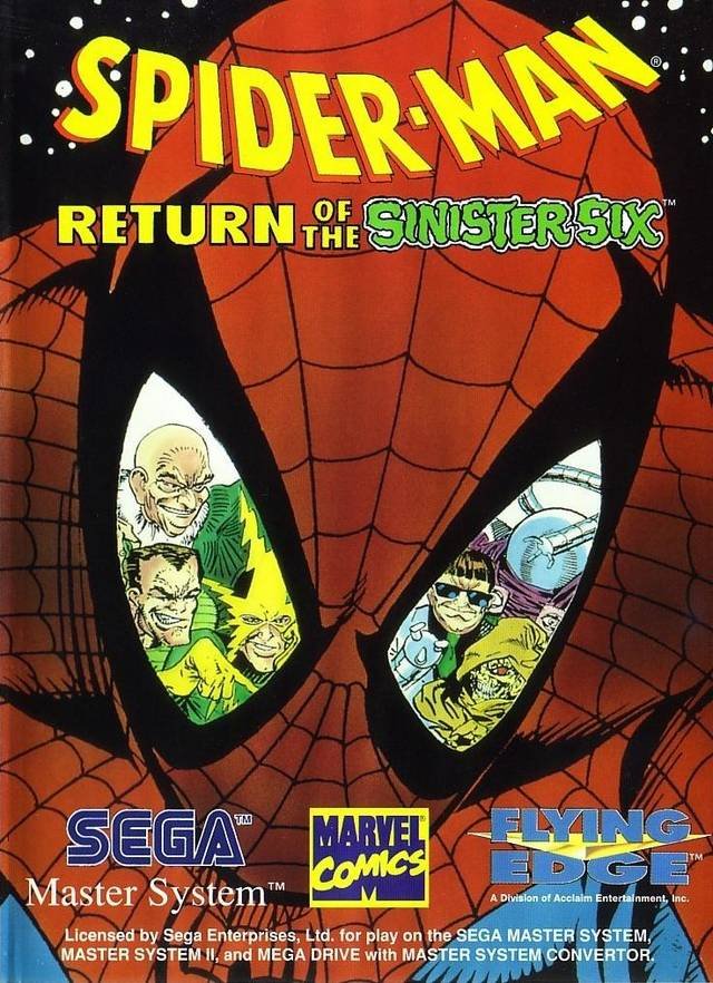 Caratula de Spider-Man: Return of the Sinister Six para Sega Master System