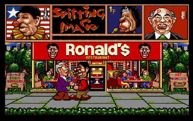 Pantallazo de Spitting Image: The Computer Game para Amiga