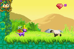 Pantallazo de Spyro Advance - Wakuwaku Tomodachi Daisakusen (Japonés) para Game Boy Advance