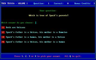 Pantallazo de Star Trek: The Trivia Game para PC