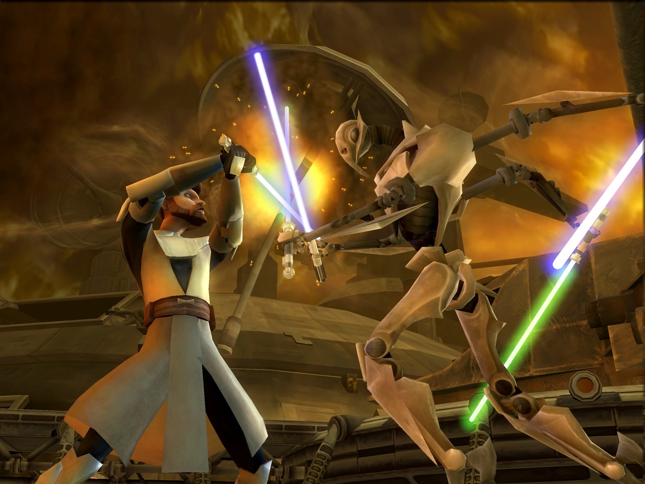 Pantallazo de Star Wars The Clone Wars: Duelo de Sables de Luz para Wii