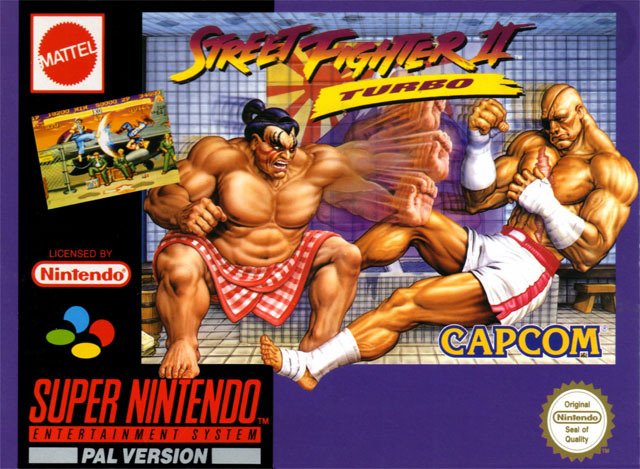 Caratula de Street Fighter II Turbo: Hyper Fighting para Super Nintendo