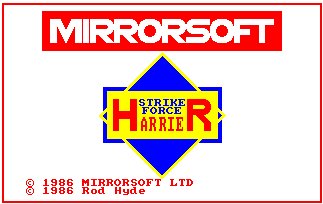 Pantallazo de Strike Force Harrier para Amstrad CPC