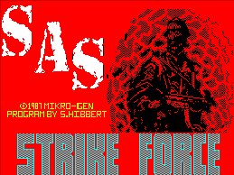 Pantallazo de Strike Force SAS para Spectrum