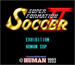 Pantallazo de Super Formation Soccer II (Japonés) para Super Nintendo