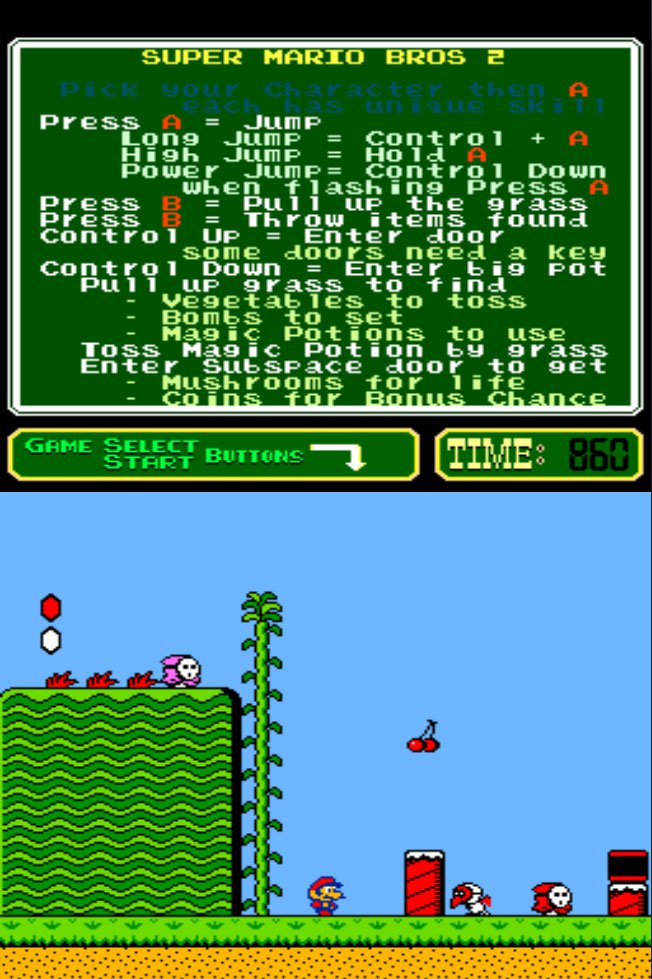 Pantallazo de Super Mario Bros. 2 (PlayChoice-10) para M.A.M.E.