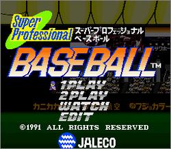 Pantallazo de Super Professional Baseball (Japonés) para Super Nintendo