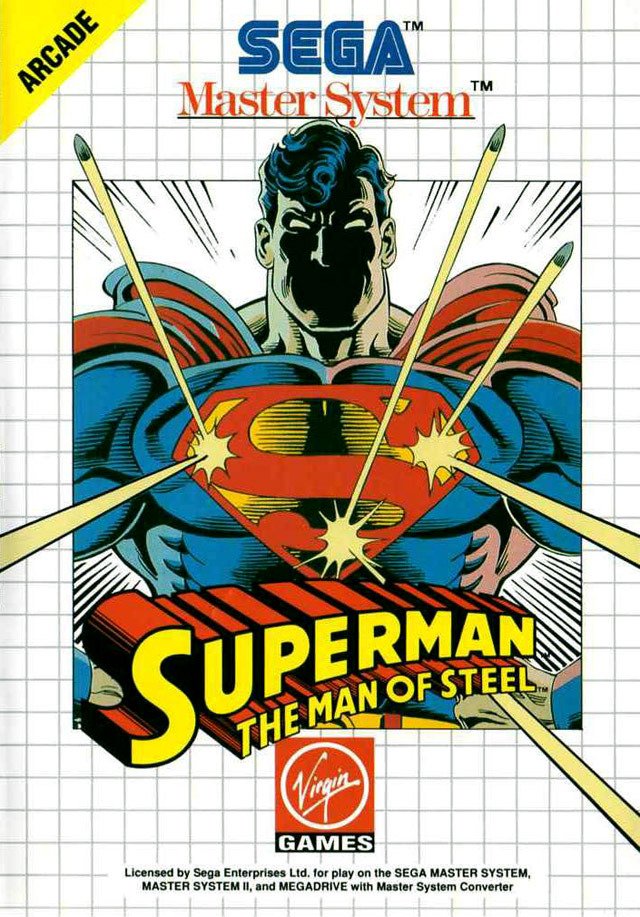 Caratula de Superman : The Man of Steel para Sega Master System
