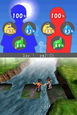 Pantallazo de Survival Kids: Lost in Blue (Japonés) para Nintendo DS