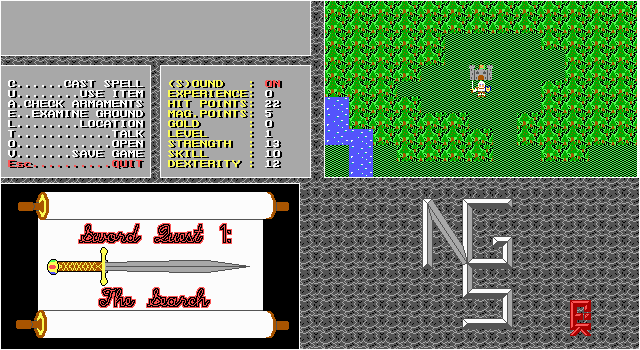 Pantallazo de Sword Quest 1 para PC