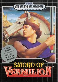 Caratula de Sword of Vermilion para Sega Megadrive