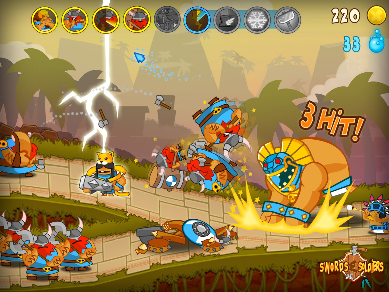 Pantallazo de Swords & Soldiers (Wii Ware) para Wii