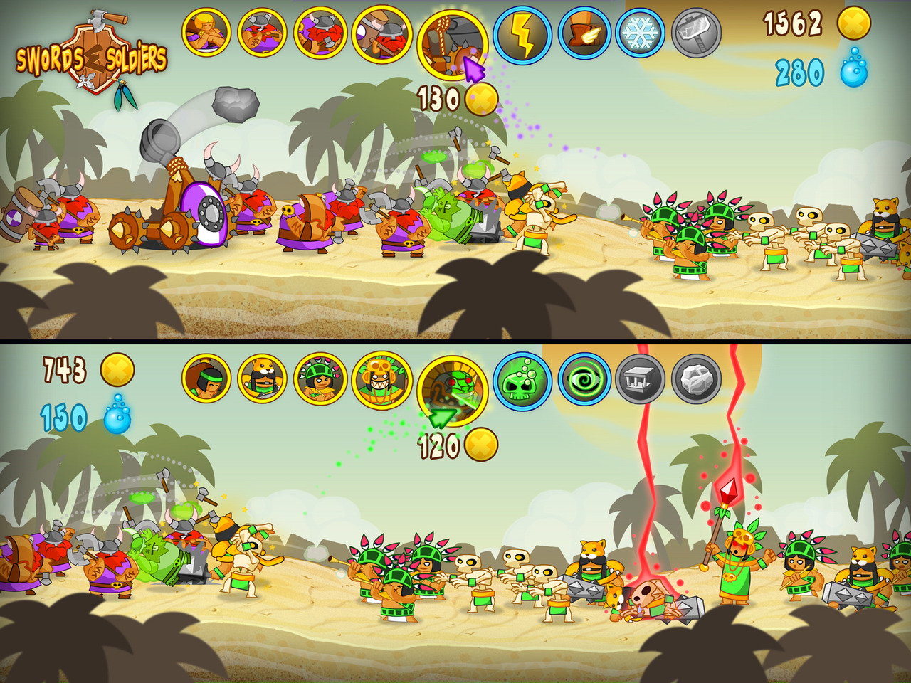 Pantallazo de Swords & Soldiers (Wii Ware) para Wii