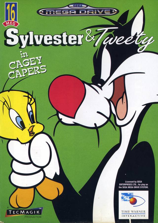 Caratula de Sylvester and Tweety in Cagey Capers para Sega Megadrive