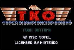 Pantallazo de TKO Super Championship Boxing para Super Nintendo