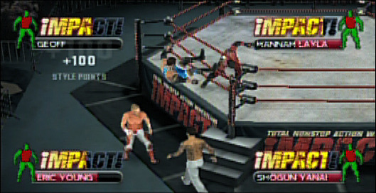 Pantallazo de TNA iMPACT!: Cross the Line para PSP
