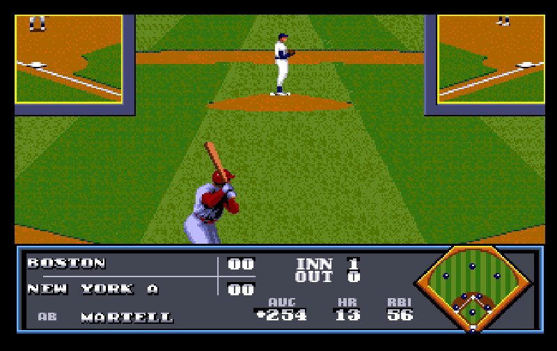 Pantallazo de TV Sports Baseball para Amiga