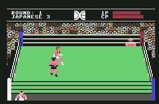 Pantallazo de Tag Team Wrestling para Commodore 64