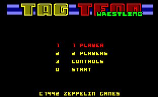 Pantallazo de Tag Team Wrestling para Amstrad CPC