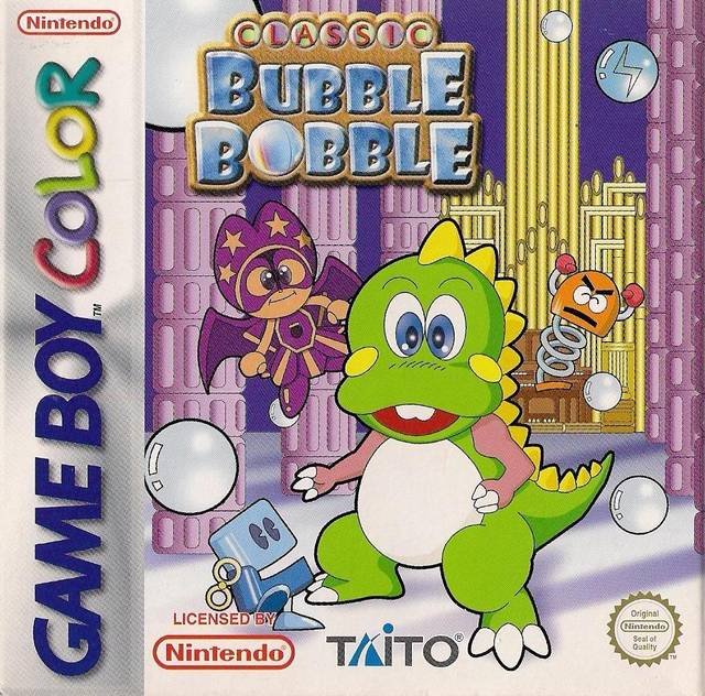Caratula de Taito Memorial: Bubble Bobble para Game Boy Color