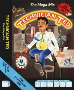 Caratula de Technician Ted: The Megamix para Spectrum